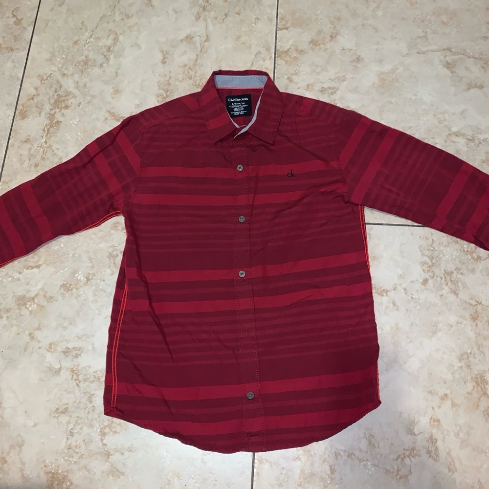 Calvin Klein Men's Red Shirt